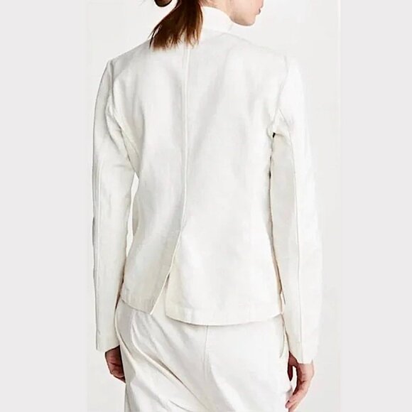 Nili Lotan Cambre Utility Jacket in White Sand Size M - Picture 3 of 14